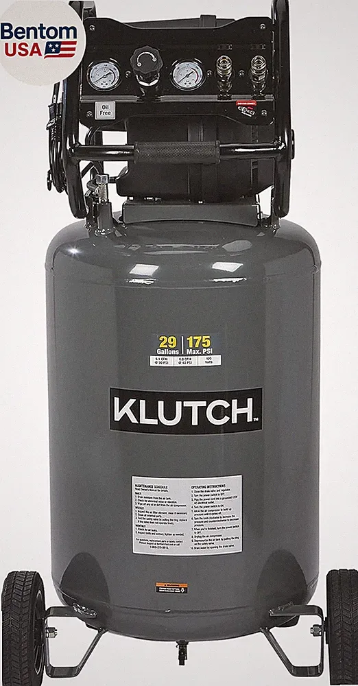 29-Gallon Air Compressor, 2.5 HP, 120 Volts, 175 PSI