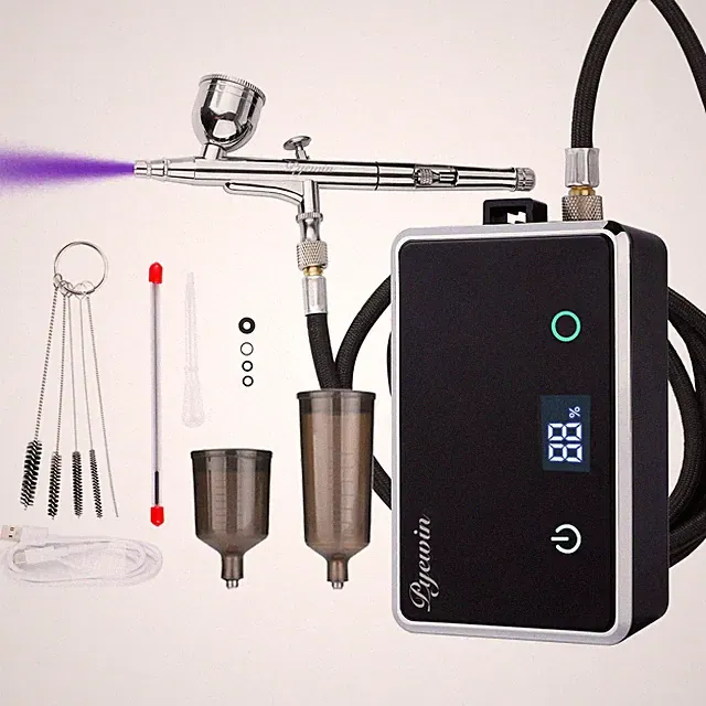 32PSI Cordless Airbrush Kit with Compressor - Portable Nail Airbrush Machine...