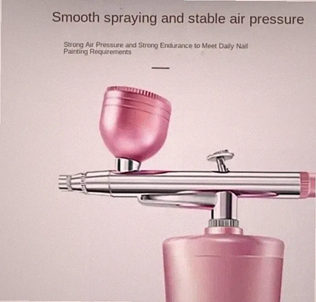 Airbrush-Kit Rechargeable Cordless Airbrush Compressor Nail Art, Cake Decor, Mak